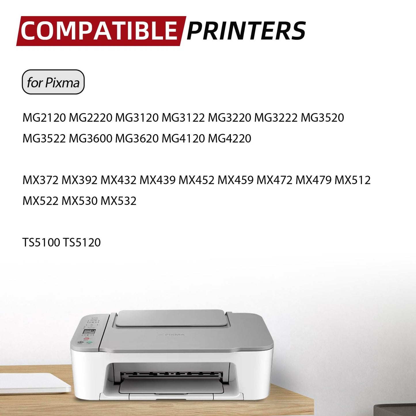 PG-240 XL/CL-241 XL Ink Cartridges Compatible for Canon 240XL 241XL Combo Pack for Canon PIXMA MG3620 MG3600 TS5120 MX472 Printer (1 Black,1 Color)