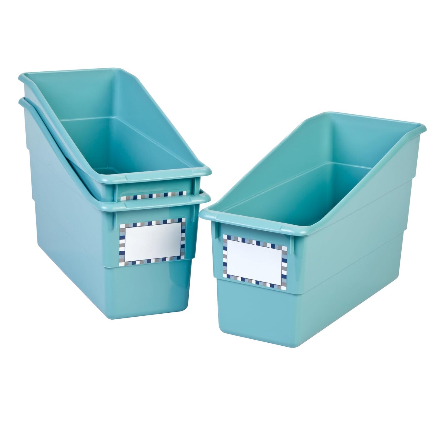 Really Good Stuff Durable Book and Binder Holder - 6Pack, 5.25” x 12.5” x 7.5”, Classroom Organization & Décor
