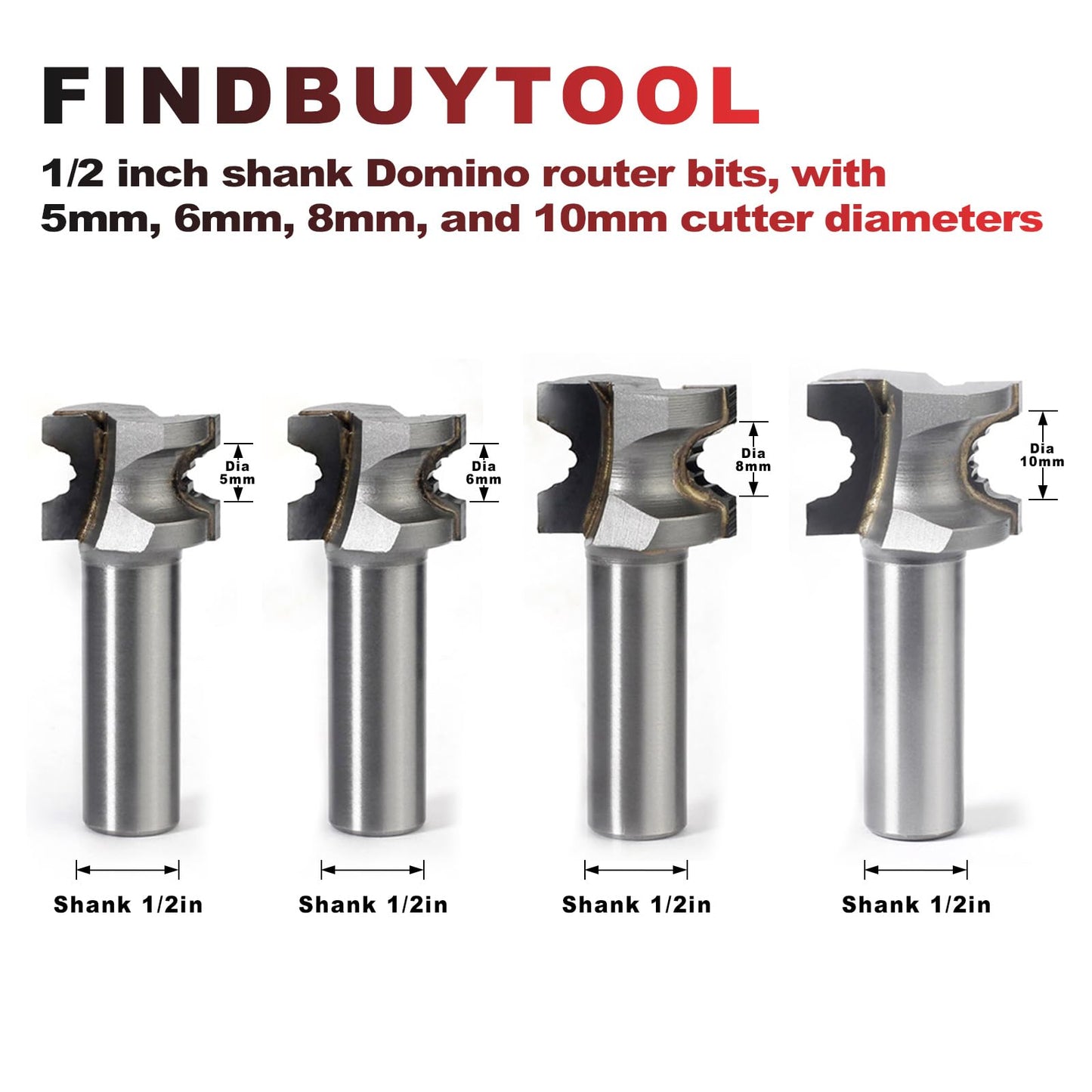 FindBuyTool Router Bits Tool Set for Festool Domino Tenons