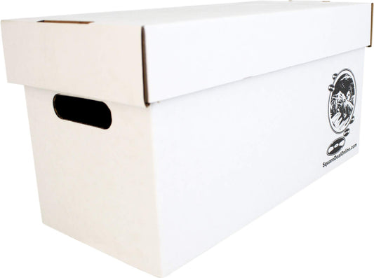 Durable Set of 5 - 7 inch Vinyl Record Storage Boxes - Sturdy Cardboard Construction with Removable Lid - Holds Up to 200 Records Each - Built Tough for Long-Term, Secure Archival Storage - #07BC09