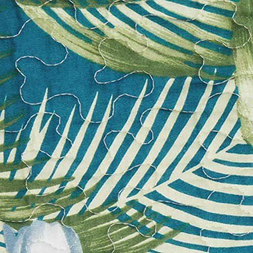 Tommy Bahama - Queen Quilt Set, Reversible Cotton Bedding with Matching Shams, Breathable Bedding Set for All Seasons (Southern Breeze Dark Blue, Queen)
