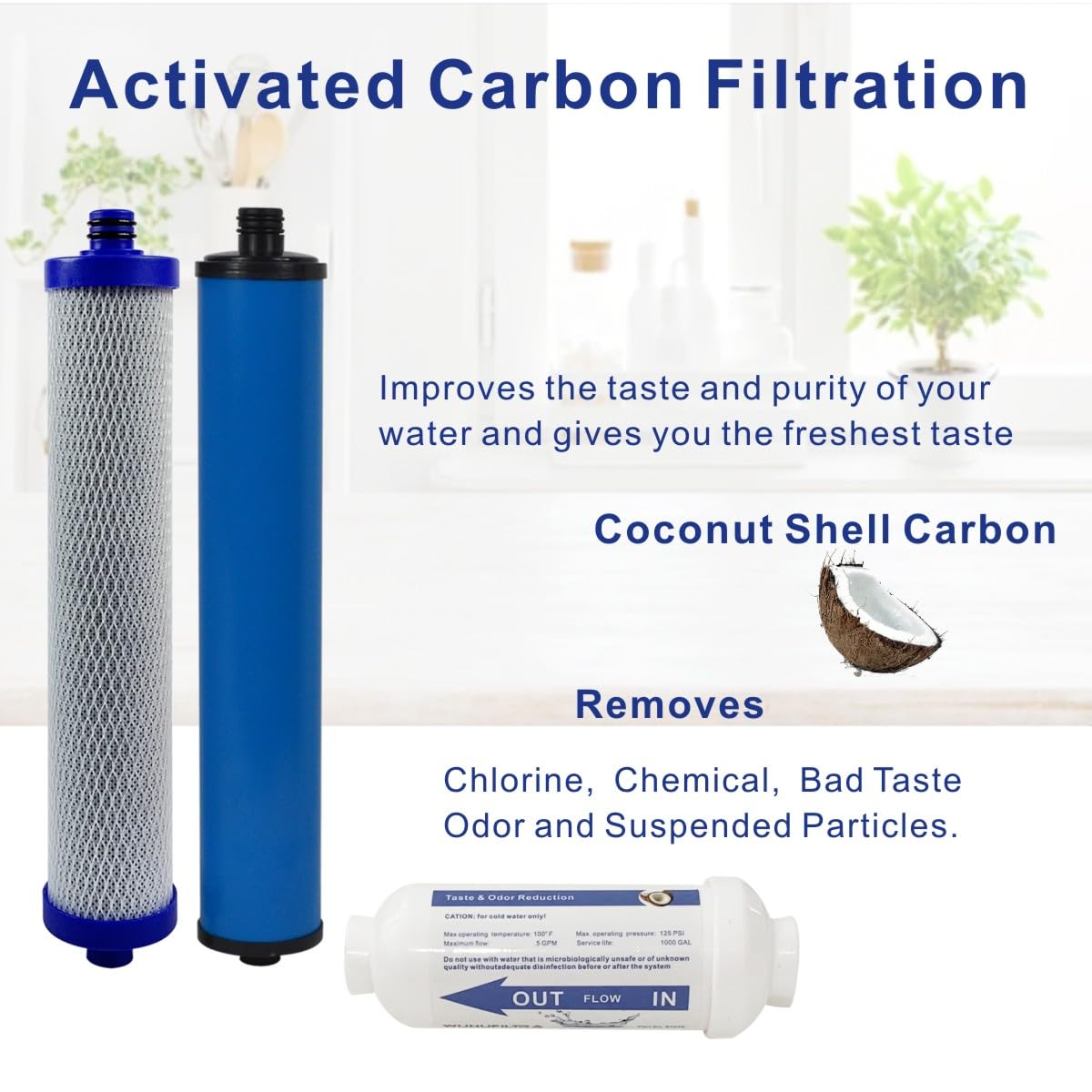 Replacement Filter Set With Membrane S-1229RS for Microline 435 Reverse Osmosis System