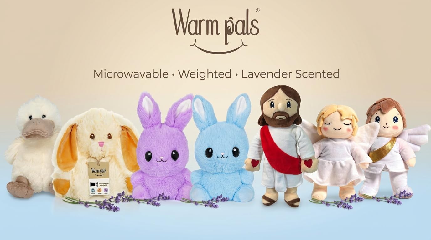 1i4 Group Warm Pals - Jesus - Cozy Lavender Scented Plush Toys - Stuffed Jesus Plush - Coolable Comfort Plushie - Christian Toys