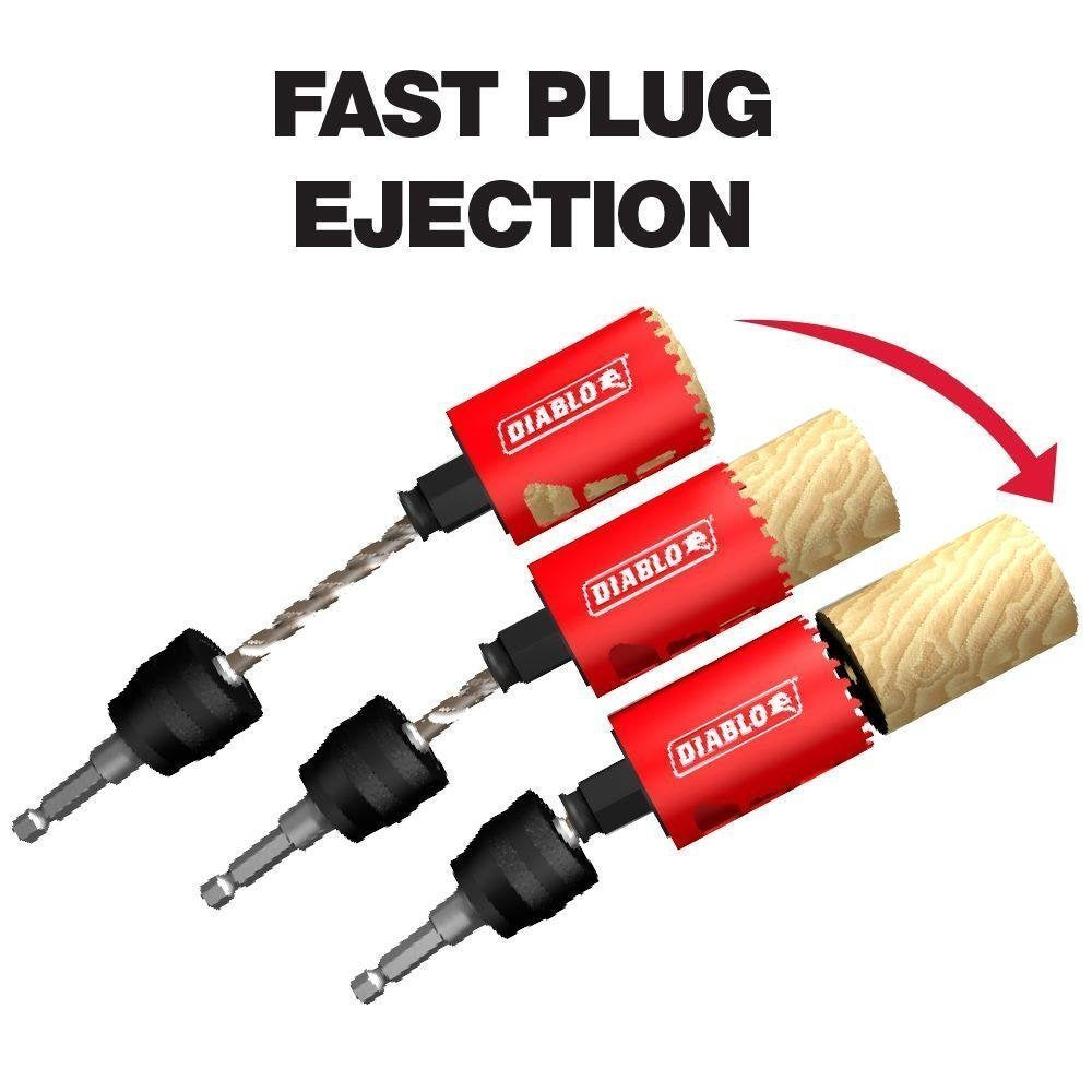 Freud Diablo 9 Piece High Performance Hole Saw