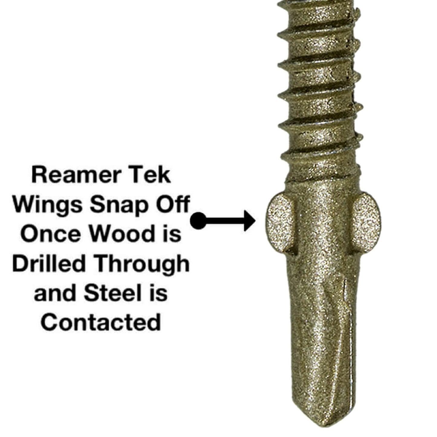 14x2-3/4 Reamer Tek Torx/Star Head Self-Drilling Wood to Metal Screws - for Flatbeds, Trailers - T-30 Torx Screw Head 5 POUNDS 170 Screws