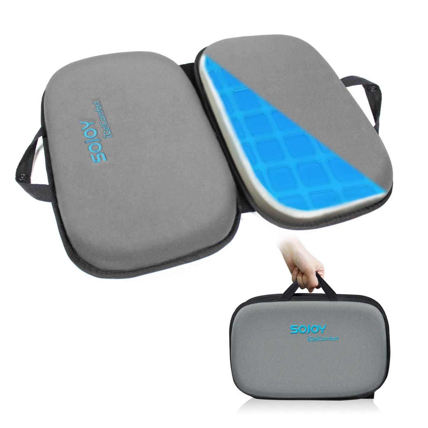 Sojoy 3 in 1 Gel Seat Cushion (Darkgray)