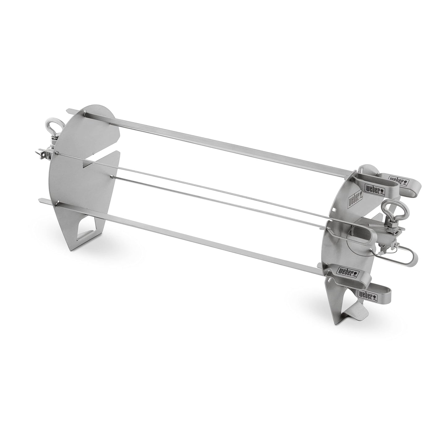 Weber Crafted Rotisserie Skewers – Stainless‑Steel 16" Skewer Set for Even Rotating & Roasting - Ideal for Kebabs and Skewers, Grill Accessory