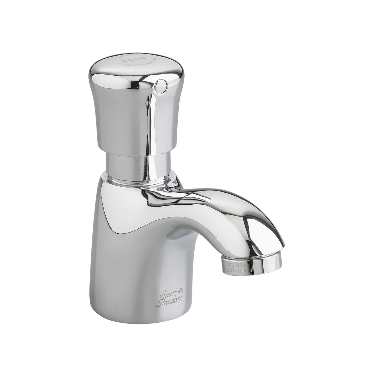 American Standard 1340119.002 Pillar Tap Metering Faucet with Extended Spout 0.5 GPM, Chrome
