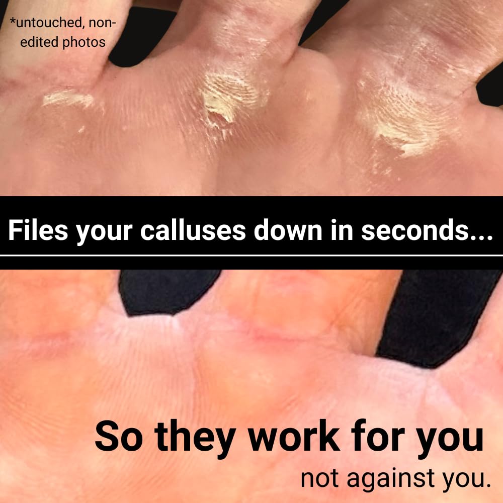 SandBar Original Callus File - Callus Remover for Hands and Fingers - Don't Remove Hard Skin with Shavers Or Pumice Stones - Maintain Your Grip - for Gym Enthusiasts, Climbers, Gymnasts & WOD Junkies