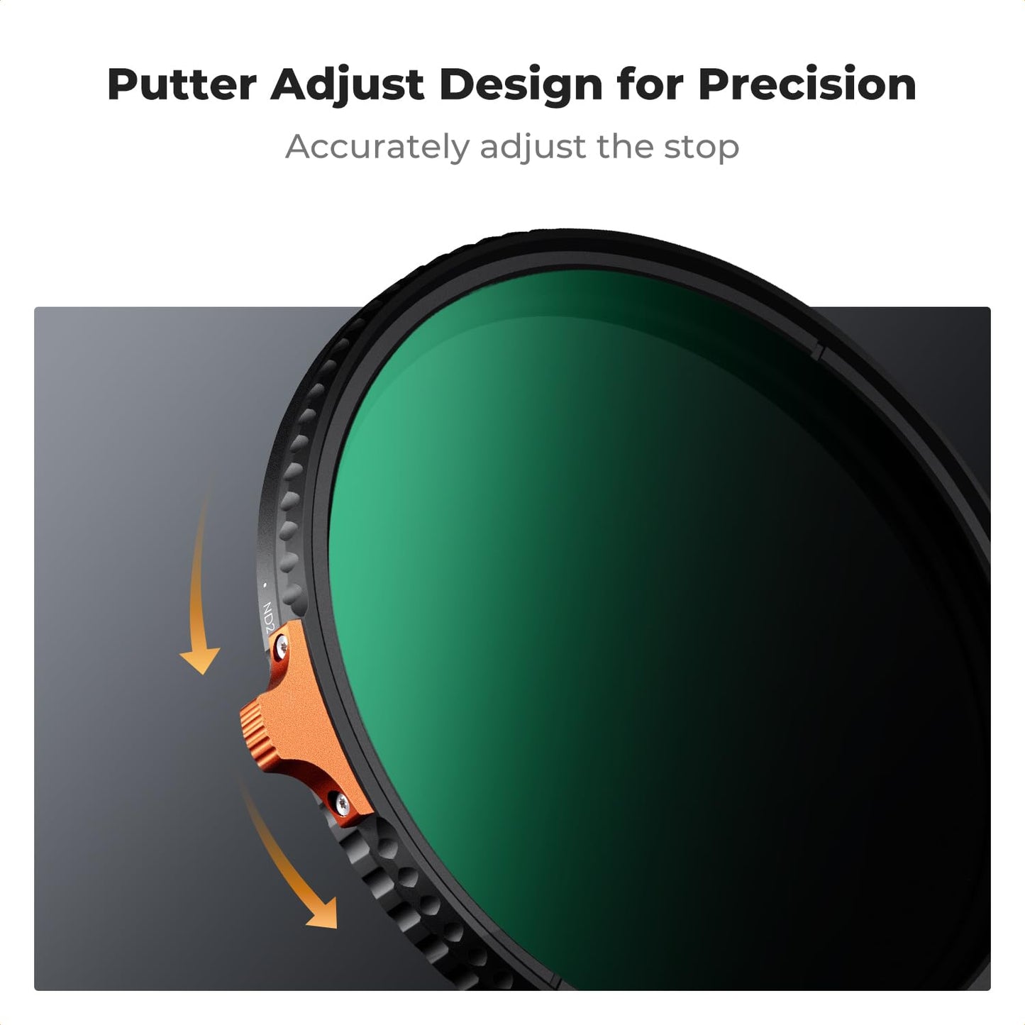 K&F Concept 82mm Putter Variable ND Filter ND2-ND400 (1-9 Stops) 28 Multi-Layer Coatings Import AGC Glass Adjustable Neutral Density Filter for Camera Lens (Nano-X Series)