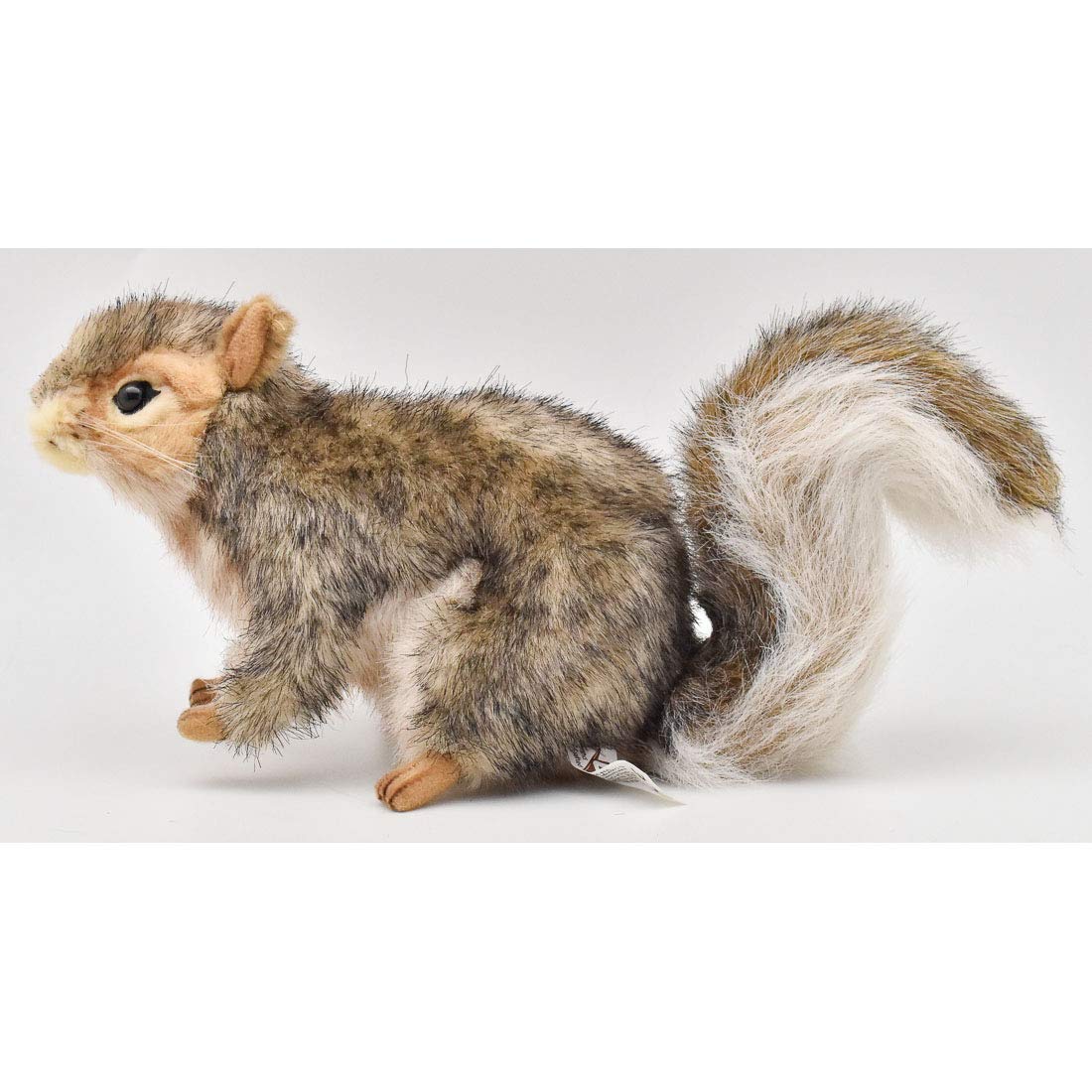 Hansa Sitting Squirrel Plush, Gray