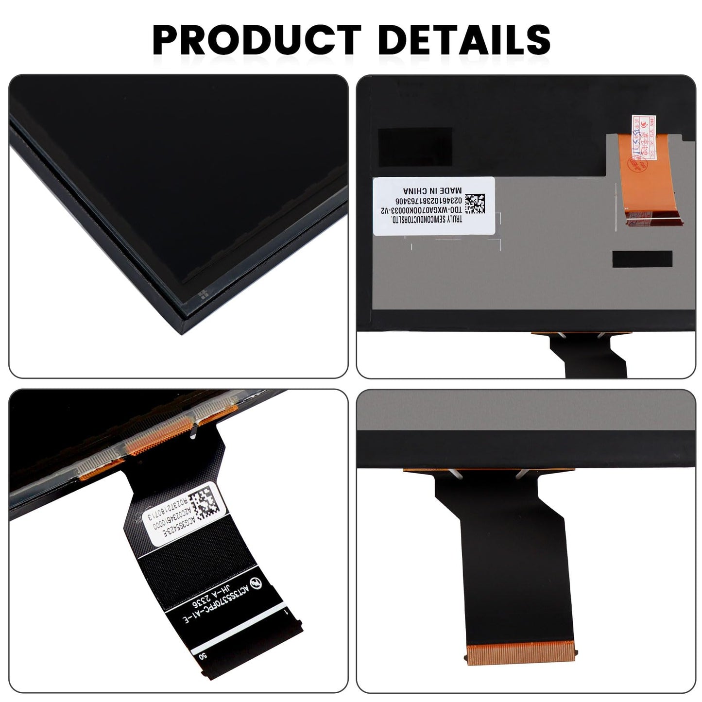 7" Uconnect Touch Screen Display Compatible with 2017 2018 2019 2020 Jeep Compass # TDO-WXGA0700K00057-V1 TDO-WXGA0700K00033-V2