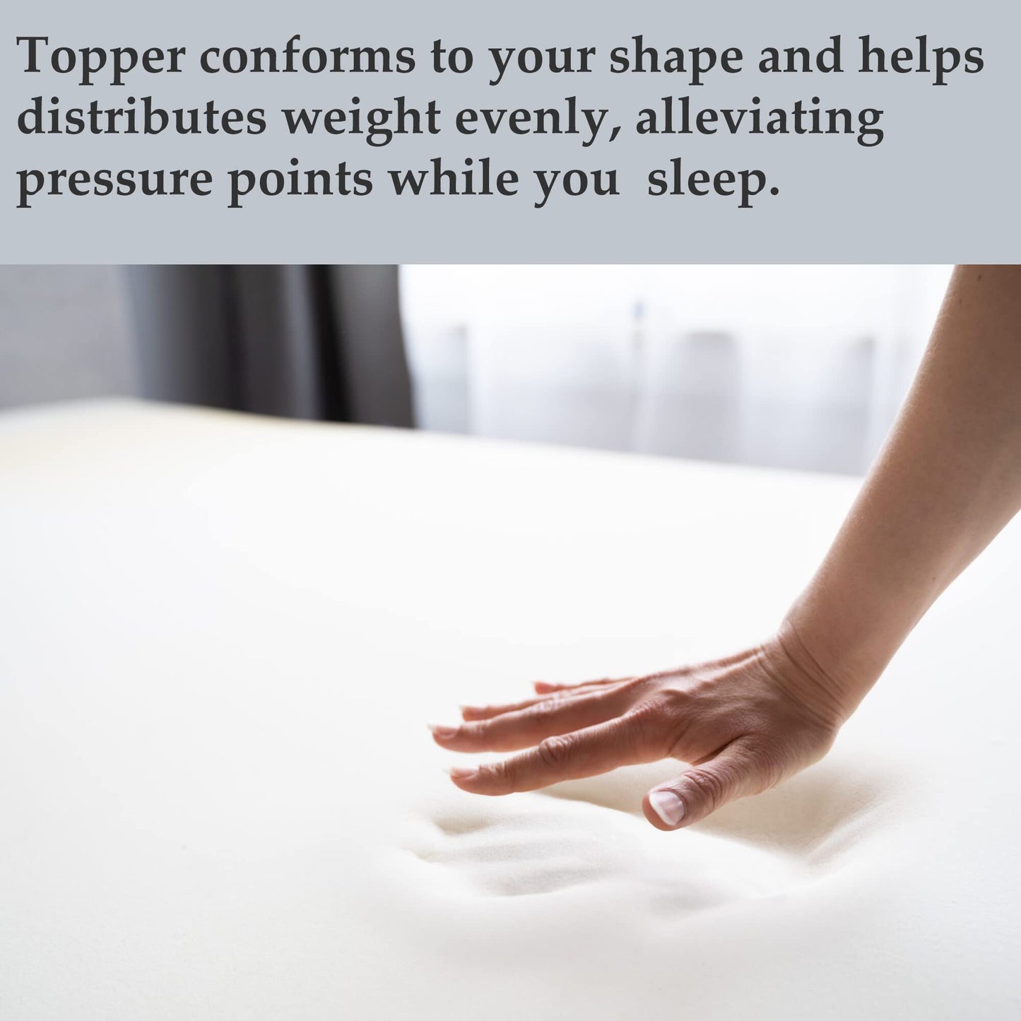Zayton, 1-Inch High Density Medium Firm Foam Mattress Topper, CertiPUR-US Certified for Superior Comfort and Support, King, Green