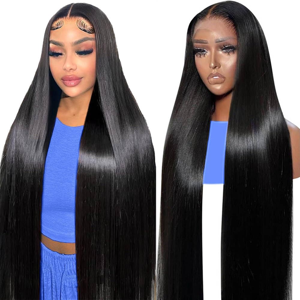Profairsor 30 Inch Straight HD Lace Front Wigs Human Hair 180% Density Straight Human Hair Wigs for Black Women Glueless Wigs 13x6 Straight Lace Front Wigs Human Hair Pre Plucked HD Lace Frontal Wig