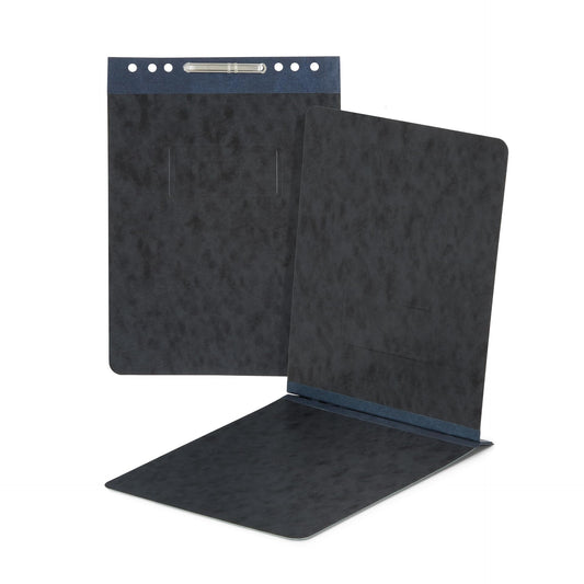 25 Blue Summit Supplies Report Covers with Sliding Bar Fastener - Black Pressboard Report Covers, Letter Size, Durable 2'' Capacity Business Report Covers
