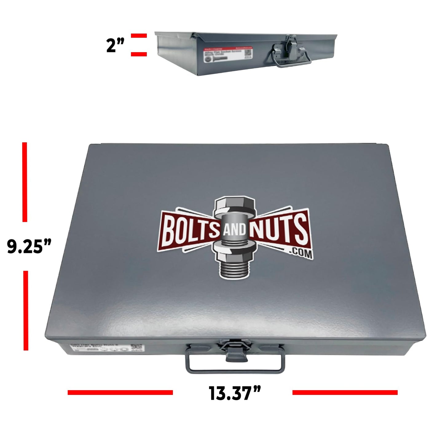 A2-70 Stainless Steel Metric Hex Cap Screws Bolts, Nuts, & Washers Assortment Kit - 575 Pieces!