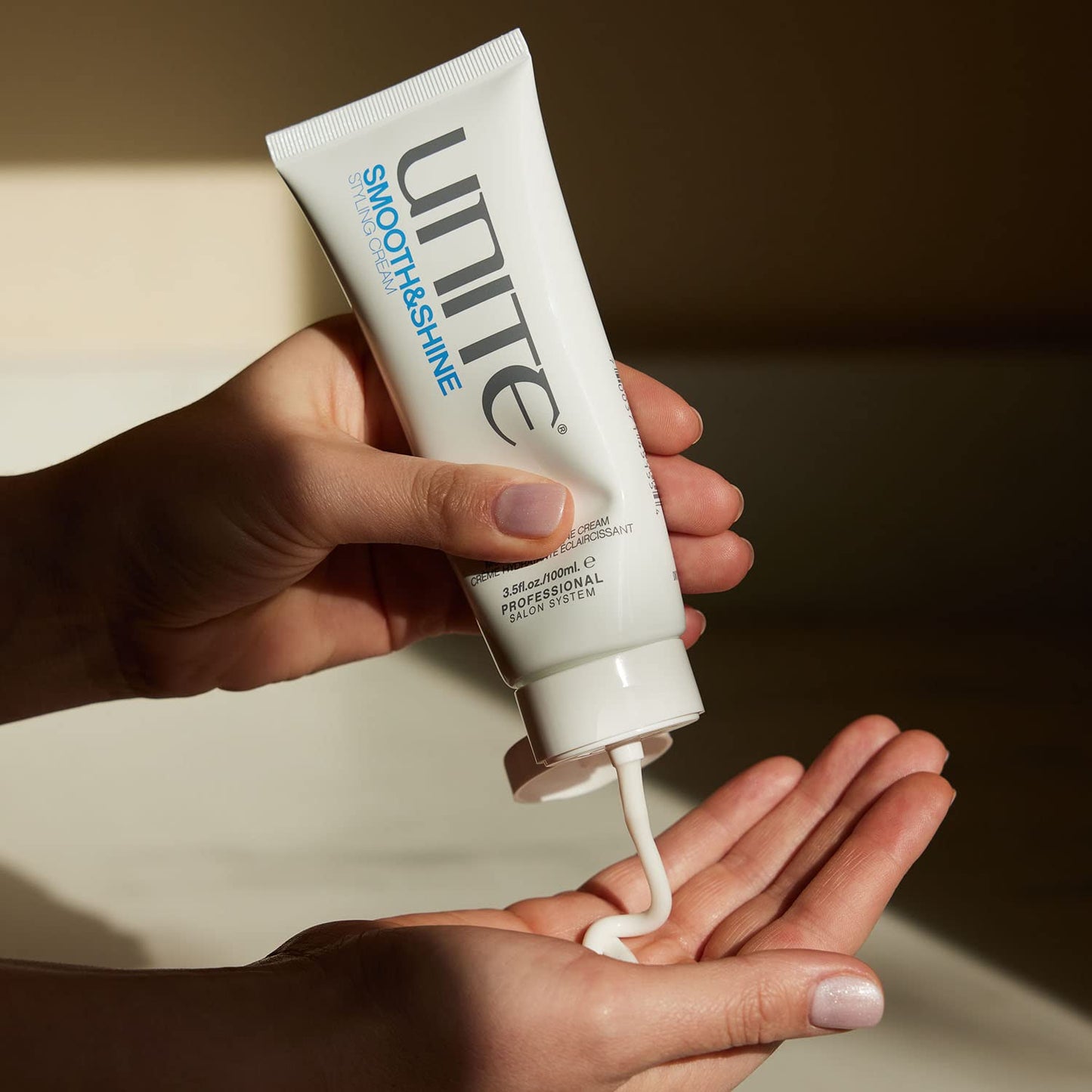 UNITE Hair Smooth & Shine - Styling Cream, 3.5 Fl Oz (Pack of 1), White