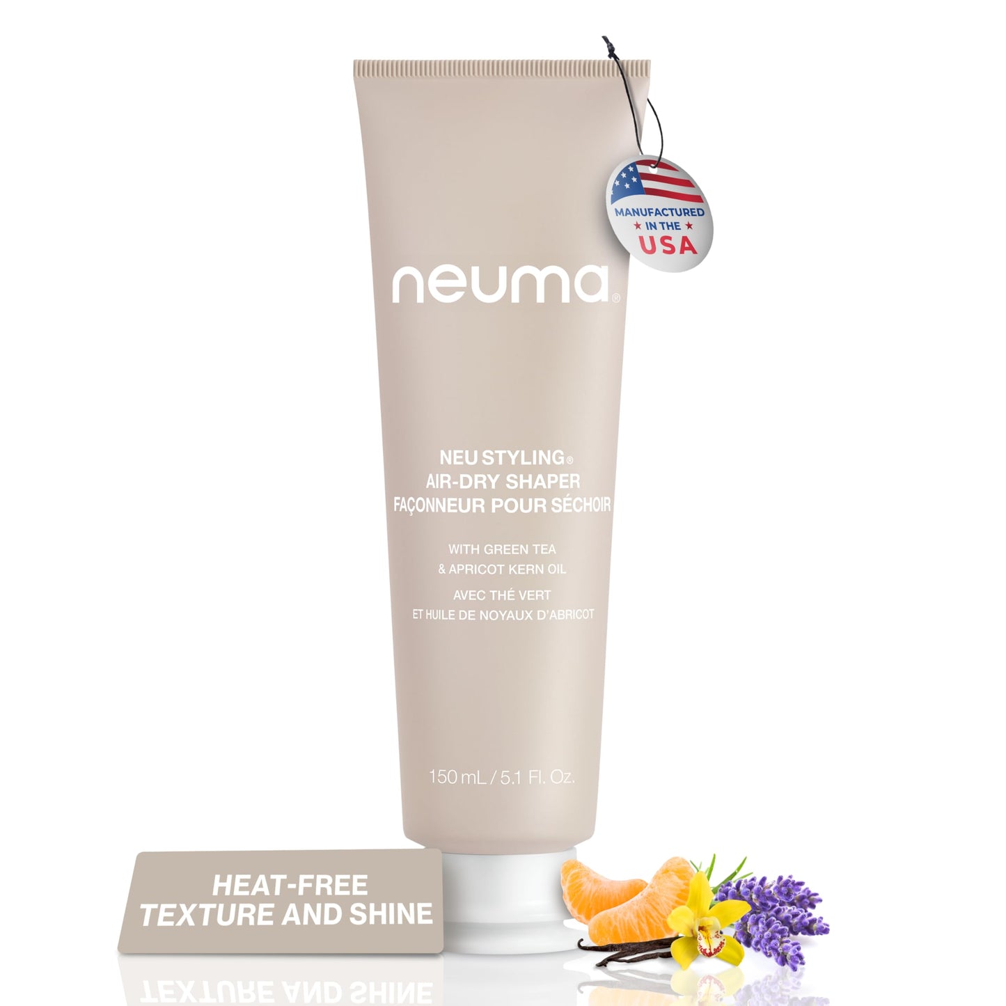 NEUMA Neu Styling Air-Dry Shaper Creme 5.1 Fl. Oz. Lavender, Mandarin & Vanilla Scent, Air Dry Cream