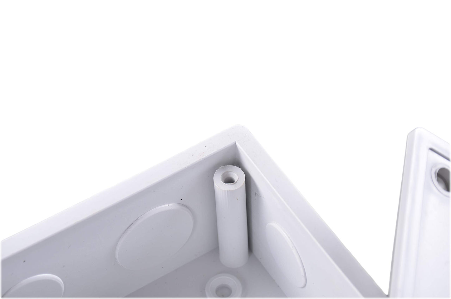 DJC Supply Co. 12" x 12" x 3" PVC Plastic Junction Conduit Box with Pre Molded 3/4" & 1" Punch in Holes