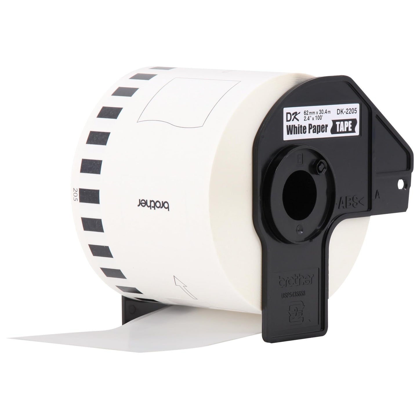 Brother Genuine, DK-22053PK Continuous Paper Label Roll, Cut-to-Length Label, 2.4” x 100 Feet, (3) Rolls Per Box, White (DK22053PK)