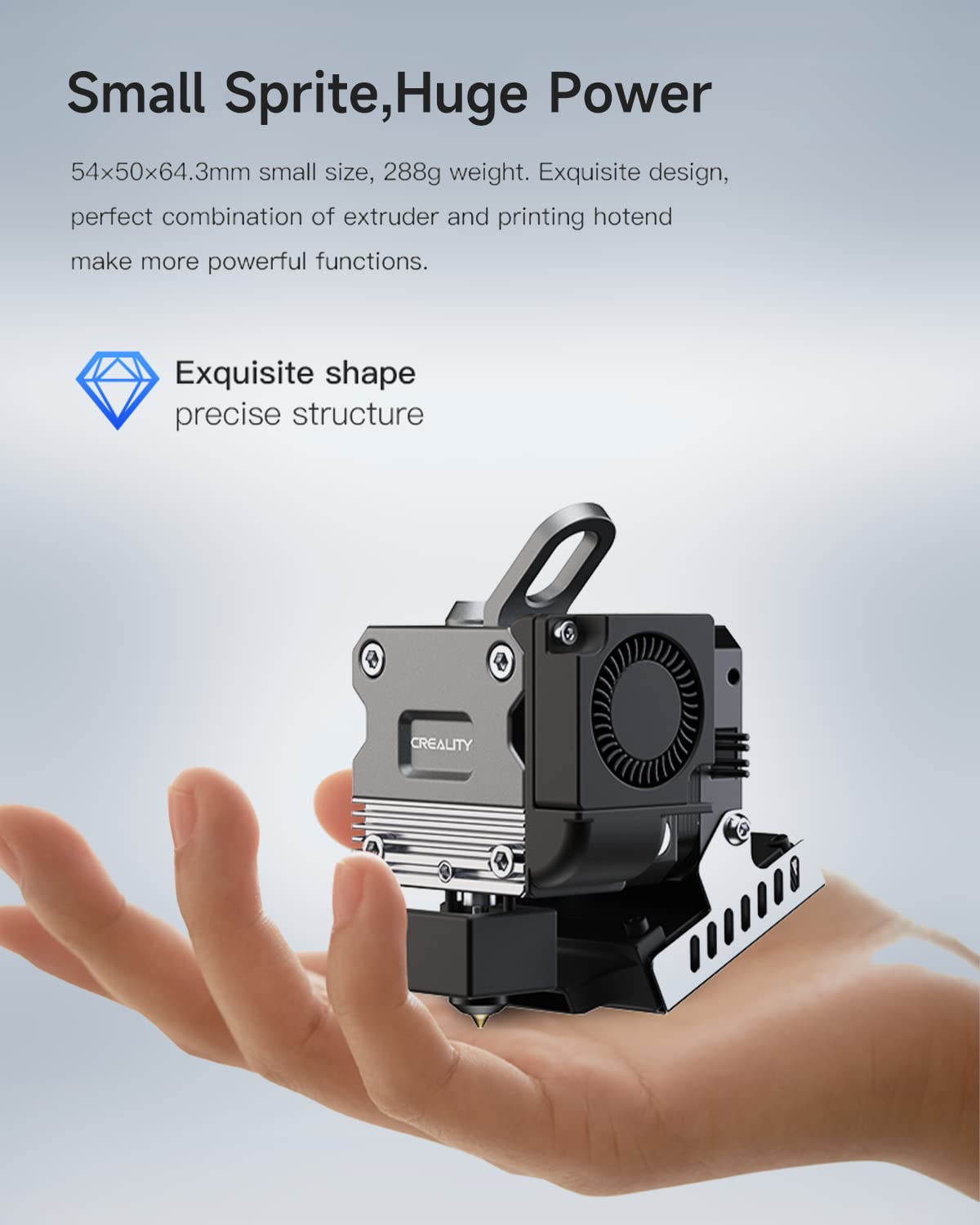 Official Creality New Sprite Extruder Pro Upgrade Kit, Direct Drive Extruder Pro Kit for Ender 3/Ender 3 v2/Ender 3 Pro/Ender 3 Max/Ender 3 S1/CR-10 Smart Pro 3D Printers,Support BL Touch/CR Touch