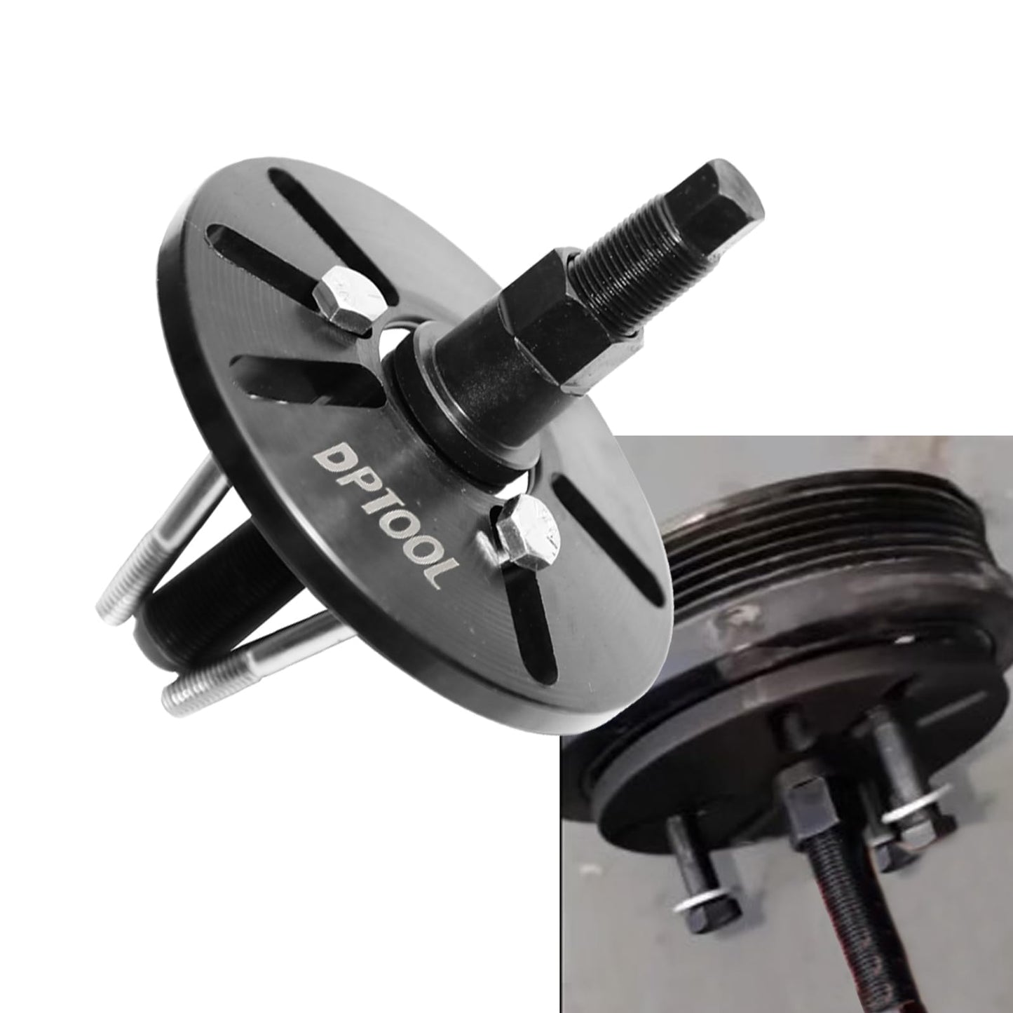 Harmonic Balancer Puller Removal & Install Tool Kit Flywheel Remover Crankshaft Pulley Removal Steering Wheel Pulling Set