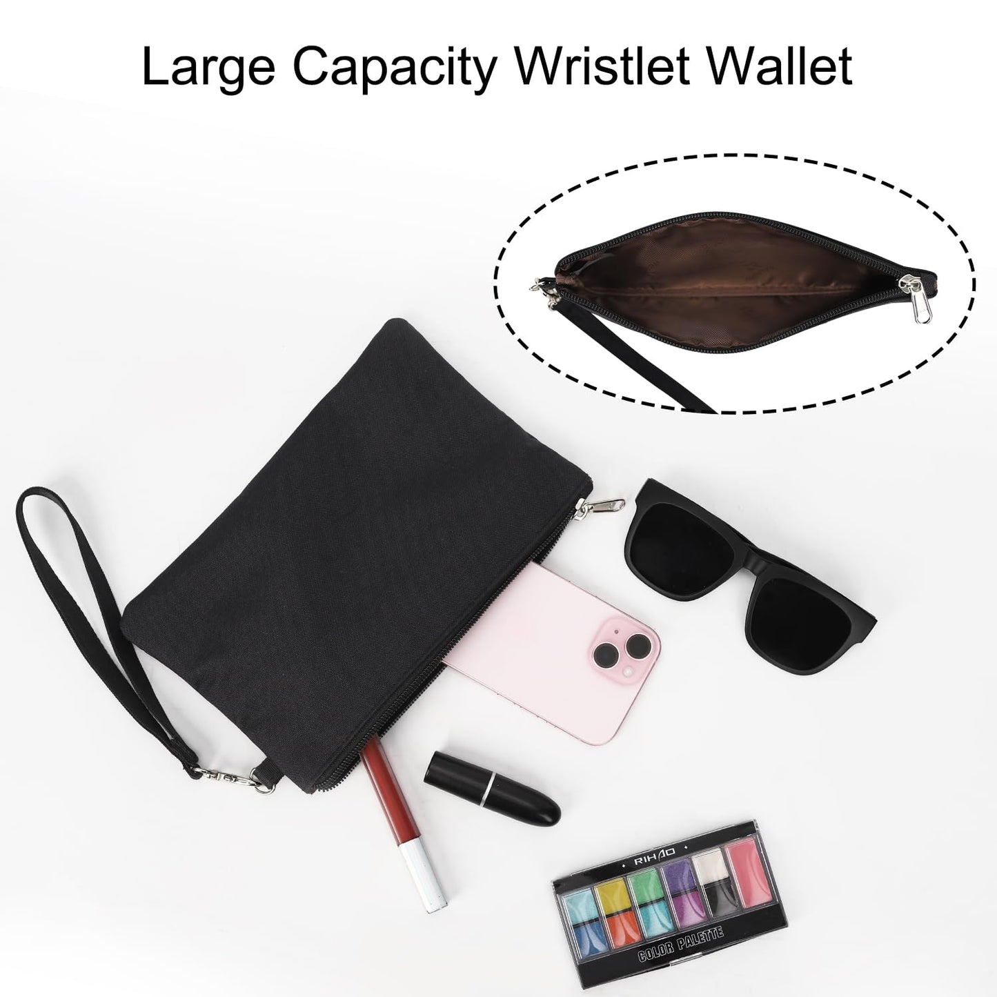 Laptop Tote Bag for Women 17.3 Inch Laptop Bag Large Teacher Tote Bag Waterproof Nylon Work Bag with Wristlet Wallet Computer Tote Bag Handbag Satchel Shoulder Bag (2pcs)