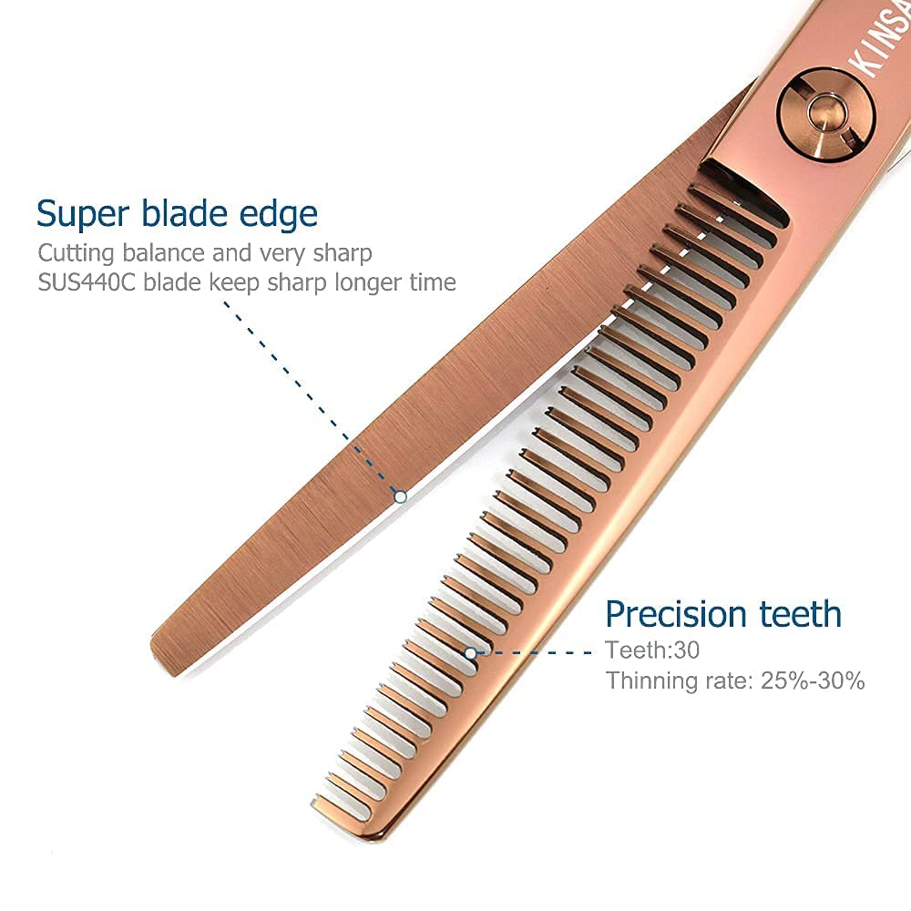 6 Inch Professional Hair Scissors Hair Cutting Shears and Thinning Shears Japan 440C Shears Haircut Scissors Barber Scissors Hair Cutting Scissors Kinsaro