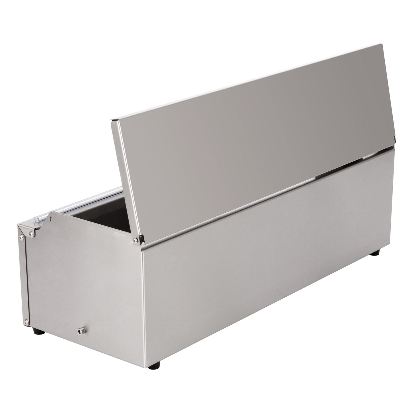 Stainless Steel Food Wrap Dispenser - 18” Commercial Stretch Film Packing Machine with Slide Cutter