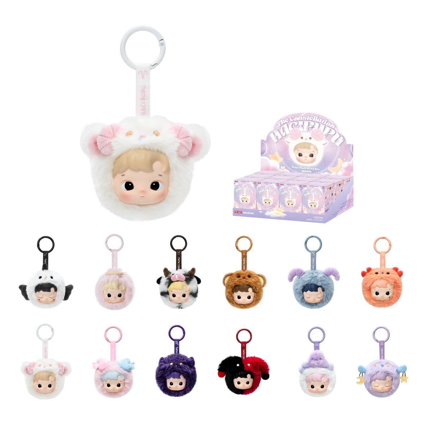 POP MART HACIPUPU The Constellation Series-Vinyl Plush Blind Box, HACIPUPU Toys for Modern Home Decor, Collectible Toy Set for Desk Accessories, Single Box