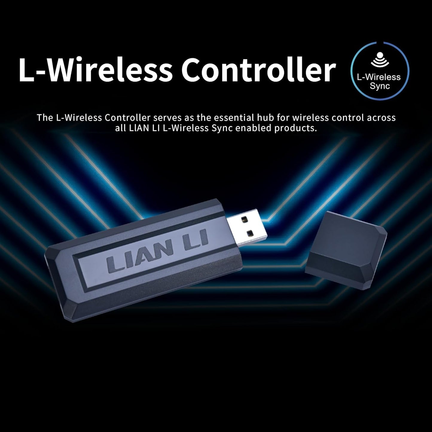Lian Li UNI Fan TL - LCD Wireless 120 - Single Pack - 2.4 GHz Wireless Signal RGB & PC Case Fan - Infinity Mirror Design - LCD Display - Controller NOT Included & Required - Black (12TLLCD1W1B)