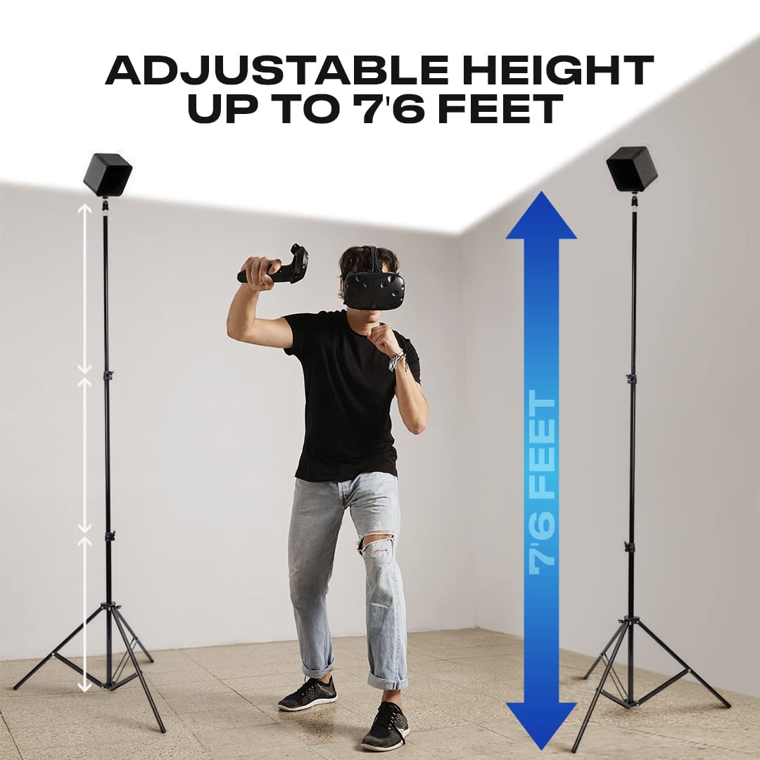 Skywin VR Tripod Stand, Base Station Mount, Compatible with Steam VR Base Station 2.0 for Sensor Stand, Base Station Stand, and Oculus Rift Constellation (2 Stands)