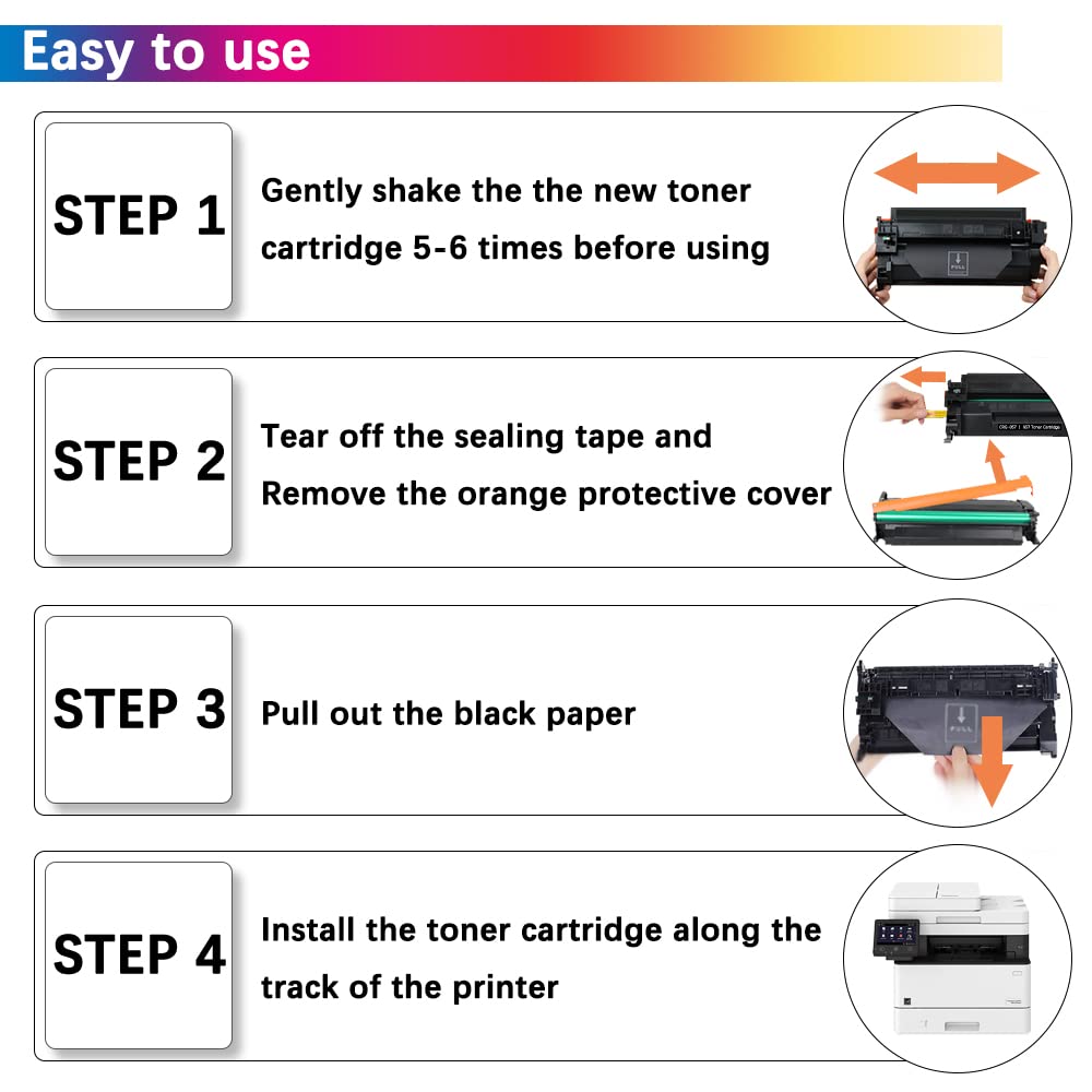 057 Toner Cartridge Compatible Replacement for Canon 057 CRG057 Black Toner 3009C001 for Canon imageCLASS MF445dw MF448dw MF449dw MF455dw LBP226dw LBP227dw LBP228dw Printer Toner Cartridge 2-Pack