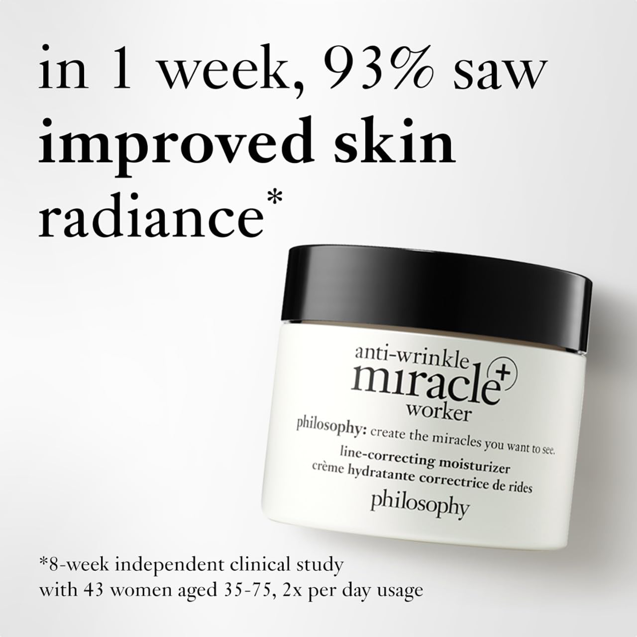 Philosophy Anti-wrinkle Miracle Worker Pus Line-correcting Moisturizer By Philosophy for Unisex, 2 FL Oz