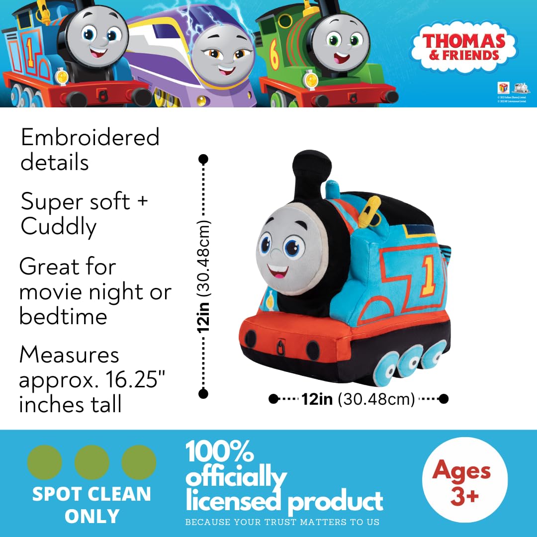 Thomas & Friends Engine Train Kids Bedding Super Soft Plush Cuddle Pillow Buddy, (Officially Licensed Product) By Franco