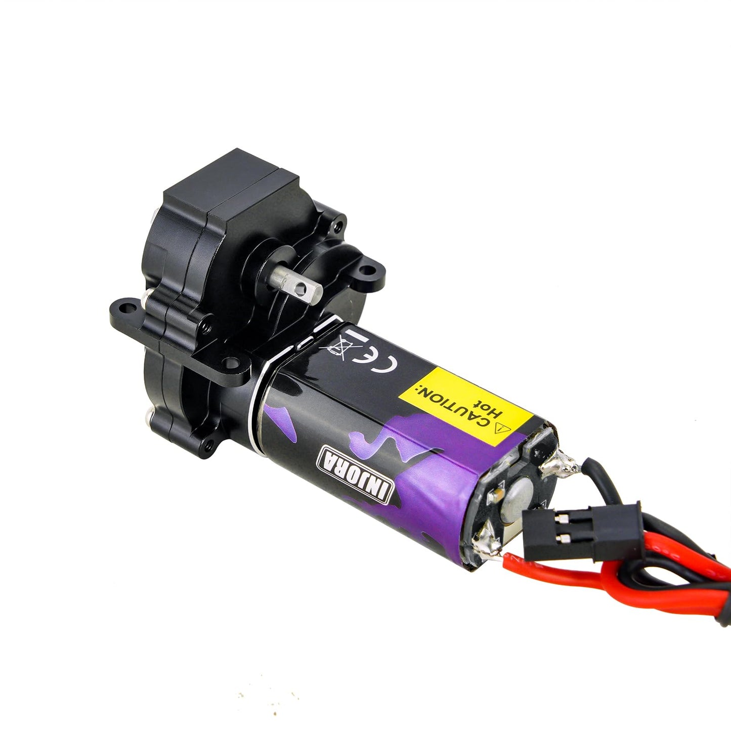 INJORA 180 Pro 48T Motor and Transmission Gearbox with Low Range Steel Gear for 1/18 TRX4M Upgrade Parts, 70g