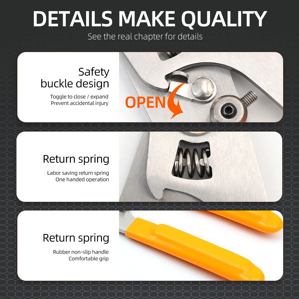 FTTH optical fiber tool kit with 36000 cutter FC-6S and optical fiber drop cable optical fiber stripper CFS-3 stainless steel Adjustable openin three-port hole optical fiber cold connection (5 in 1)