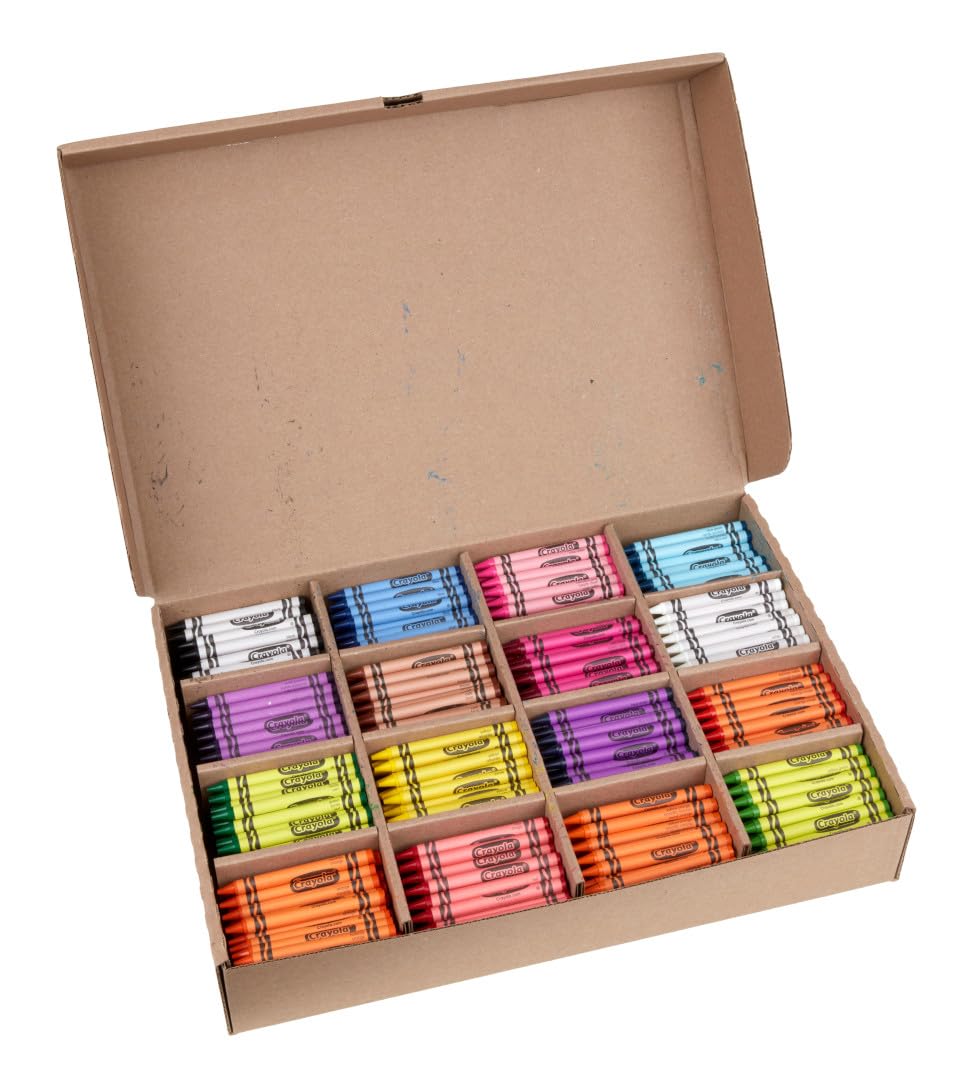 Crayola Crayon Classpack, Teacher Classroom Must Haves, Bulk Back to School Supplies, Elementary & Kindergarten Wishlist, 16 Colors (50 Each), 800 Ct