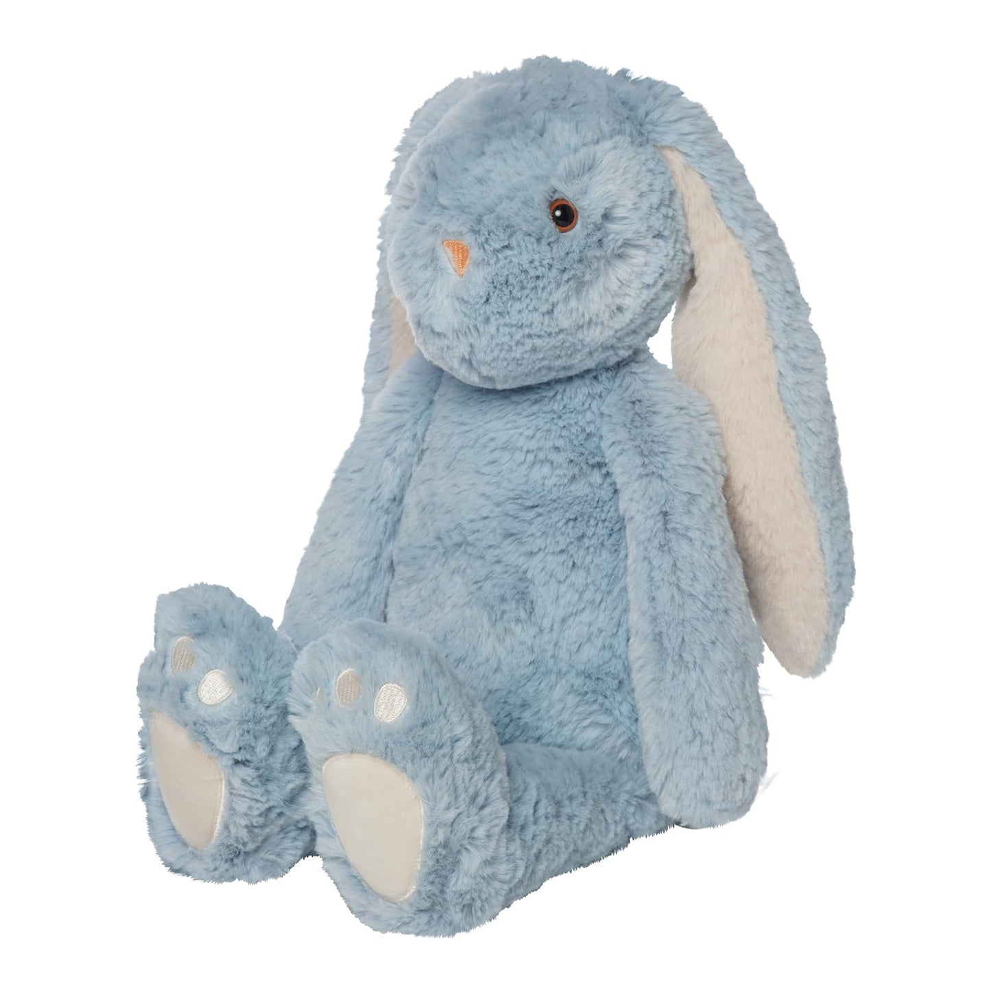 Manhattan Toy River The Blue & Light Apricot Snuggle Bunnies 12" Stuffed Animal with Embroidered Accents