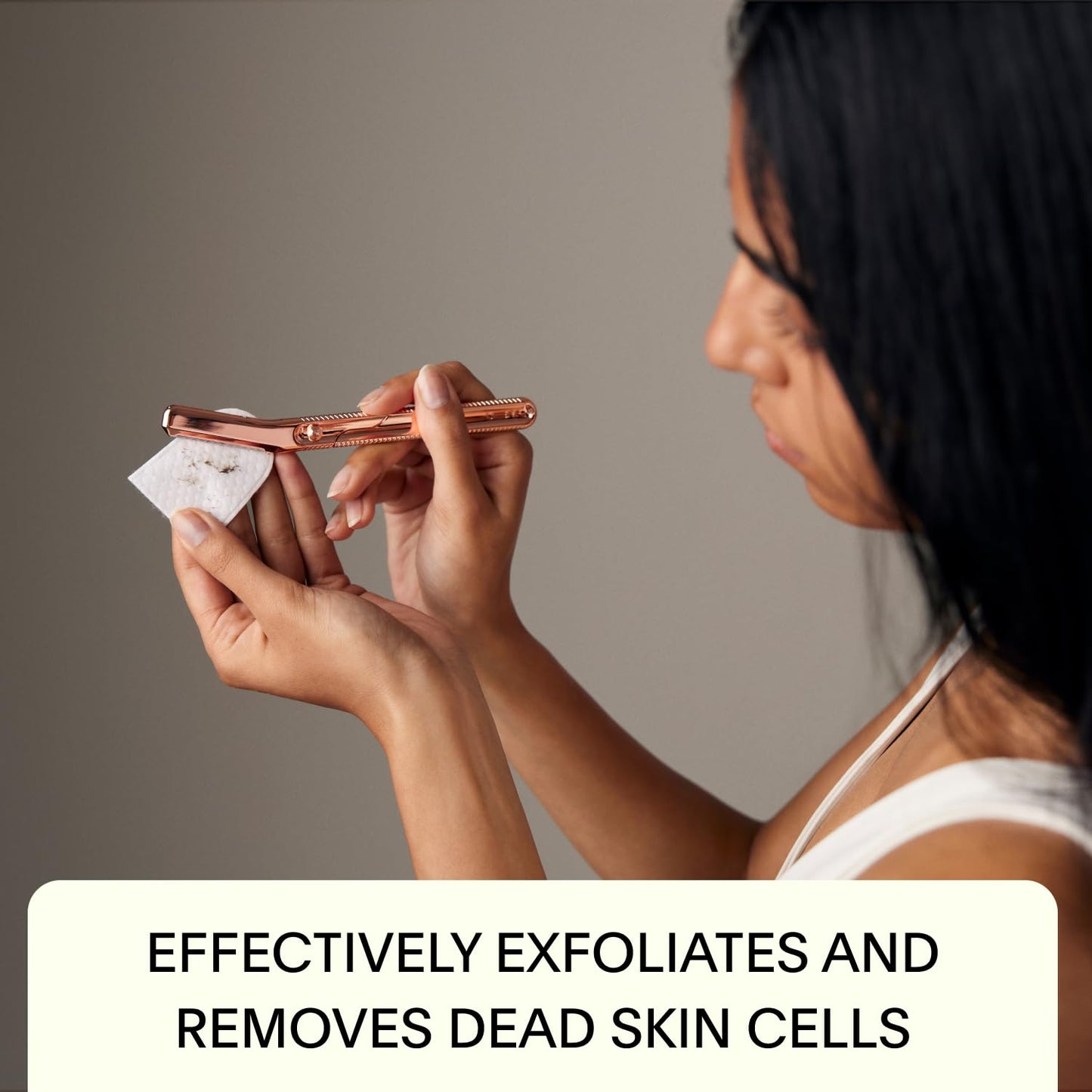 Leaf Shave | The Leaf Dermaplaner, Rose Gold - All-Metal Facial Razor and Exfoliating Tool for Women