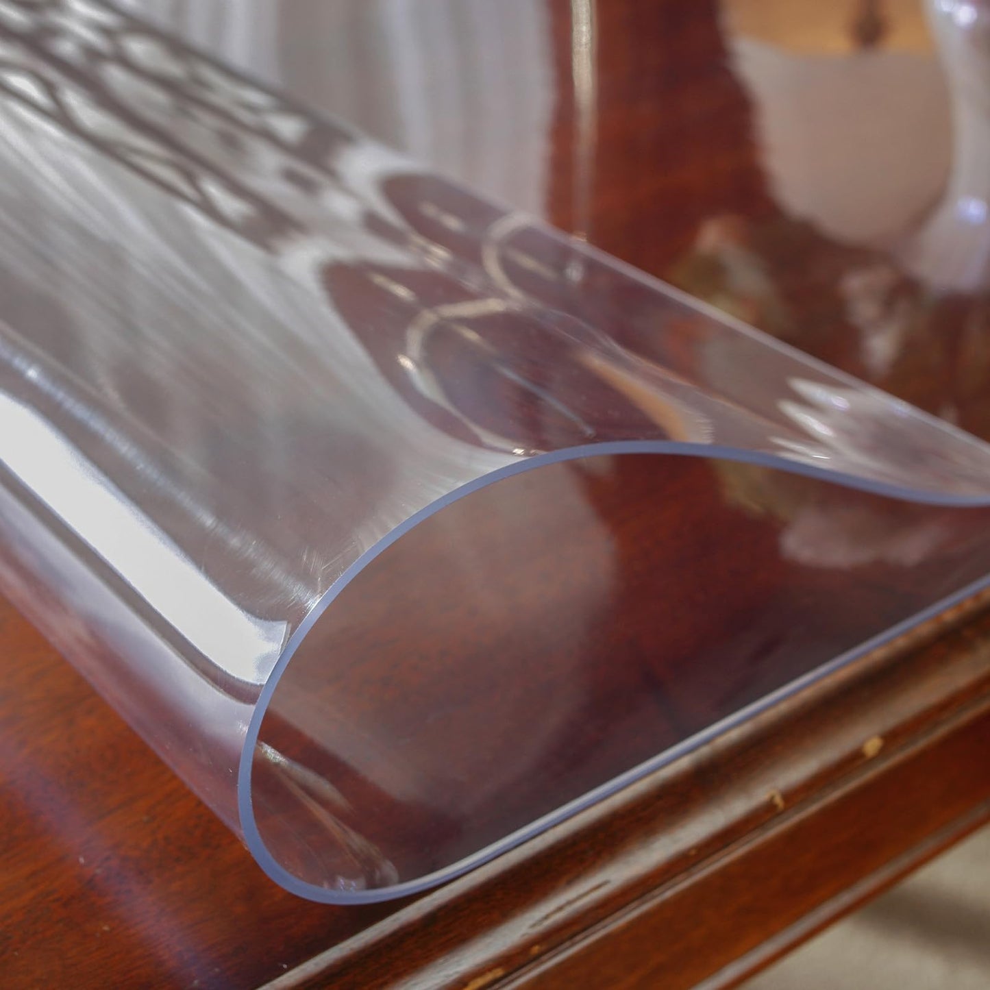 OstepDecor Clear Table Cover Protector 36 x 60 Inch, 2mm Thick Plastic Table Protector for Dining Room Table, Waterproof & Wipe Clean Mat Pad for Kitchen