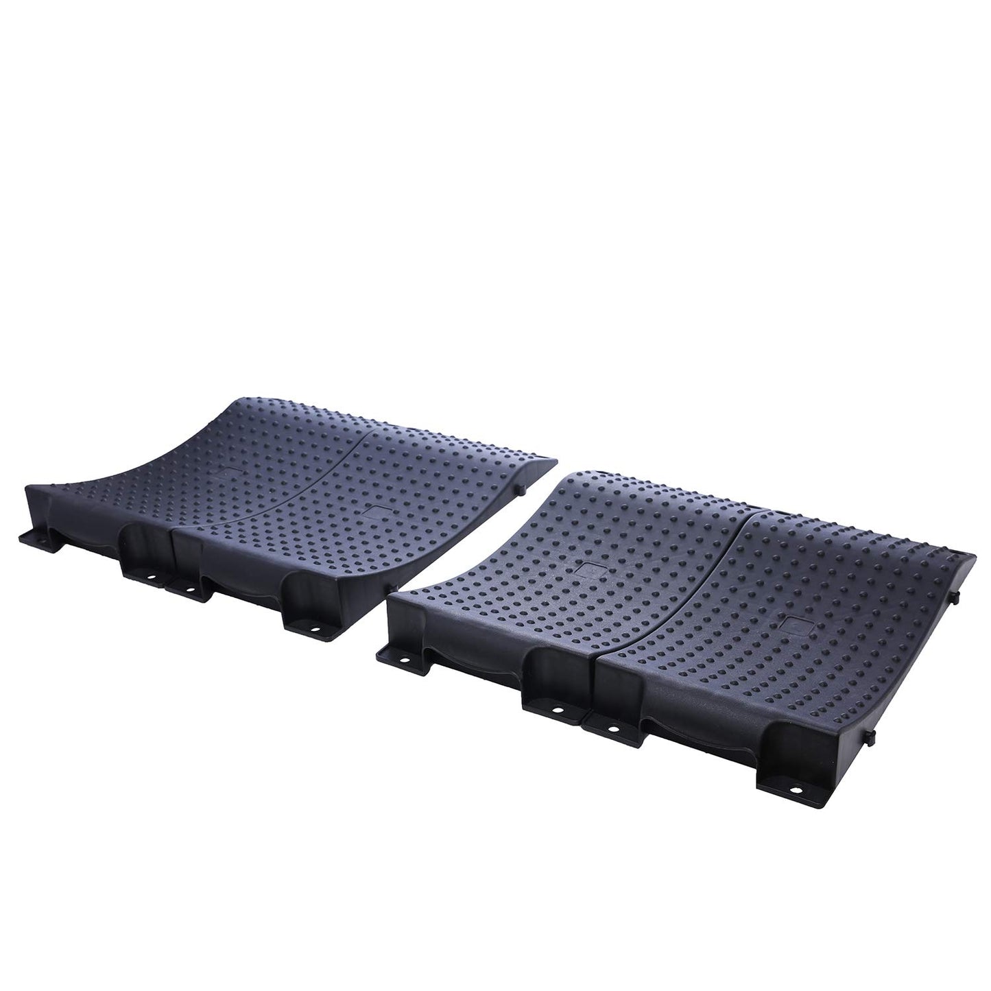 Homeon Wheels Tire Saver Ramps Anti-Slip Pads Design Car Tire Wheel Ramps for Flat Spot and Flat Tire Prevention Tire Savers for Storage Carrying Bag Easy to Store 4 Pack Black