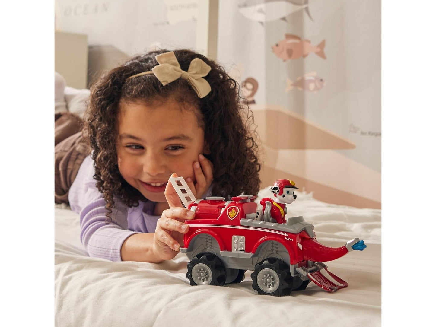 PAW PATROL Jungle Pups Elephant Vehicle with Marshall Figure (Basic Vehicle) Toy for Children from 3 Years