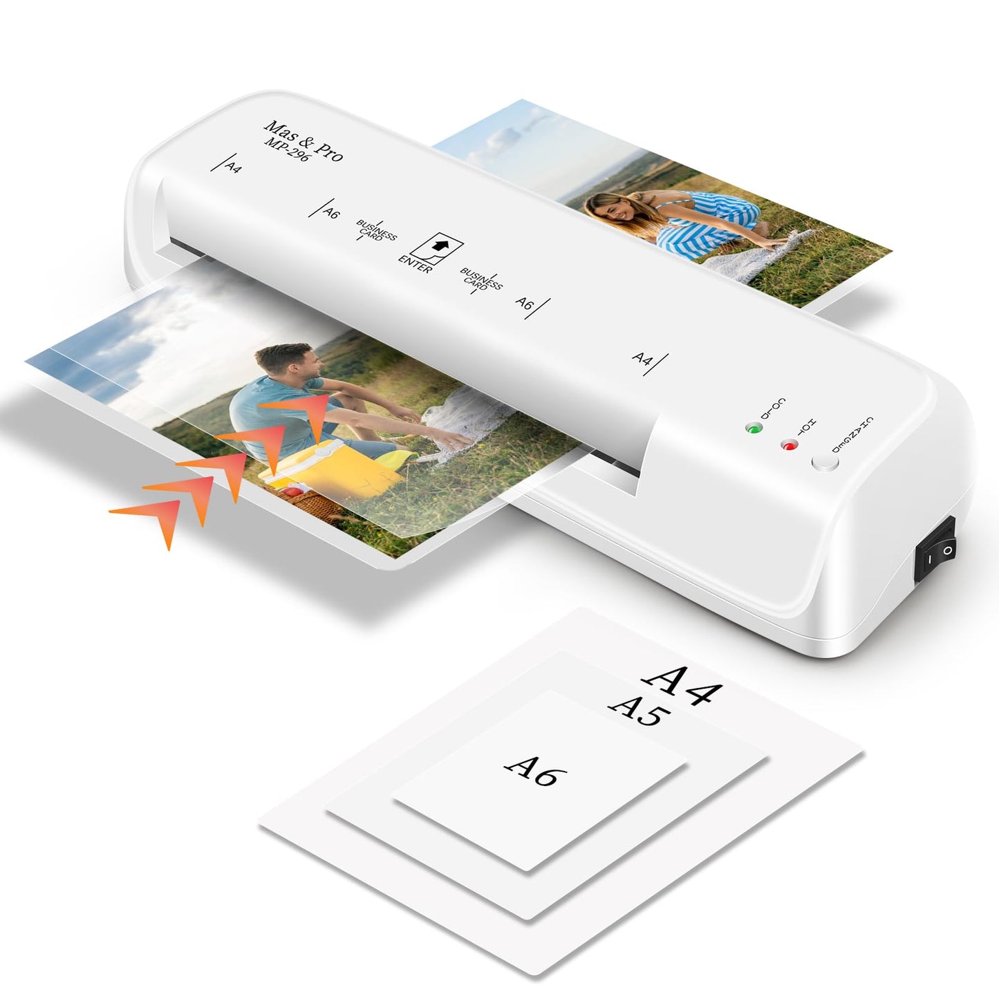 9 Inch Thermal Laminator Machine with 40 Laminating Sheets