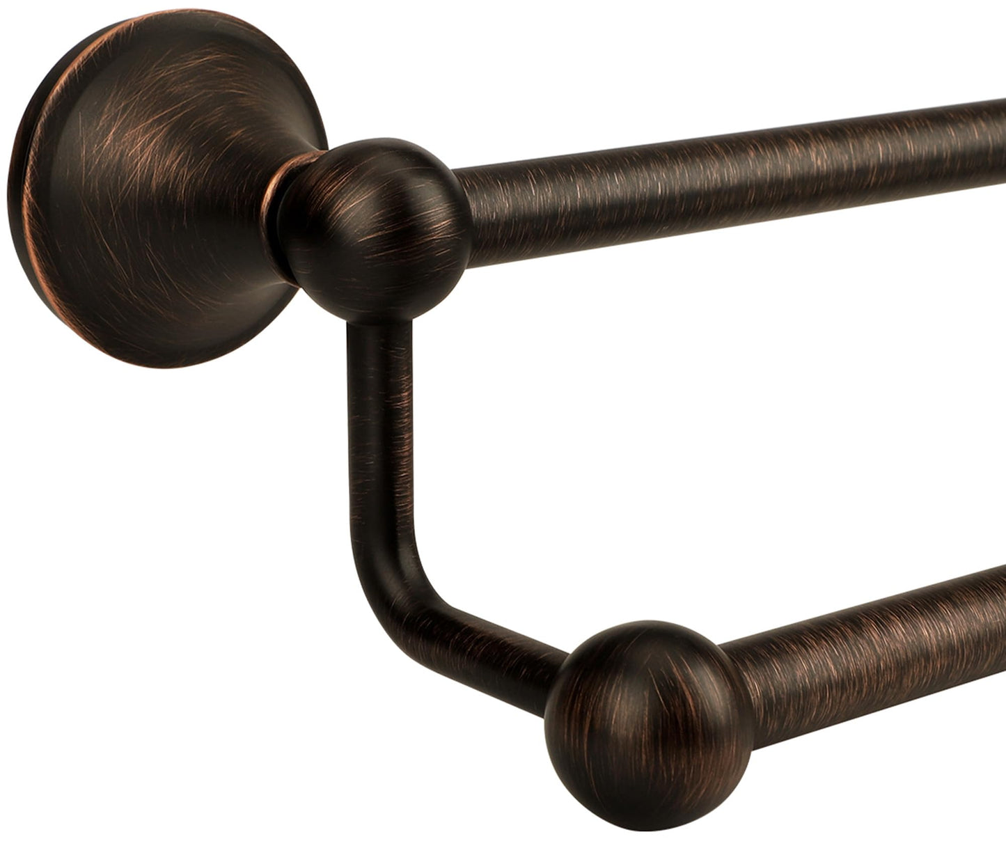 Ntipox Antique Bathroom Double Towel Bar Oil Rubbed Bronze, 24 Inch Towel Racks for Bathroom Wall Mounted,Bathroom Towel Holder Bronze,Two Towel Rod Hanger for Hotel