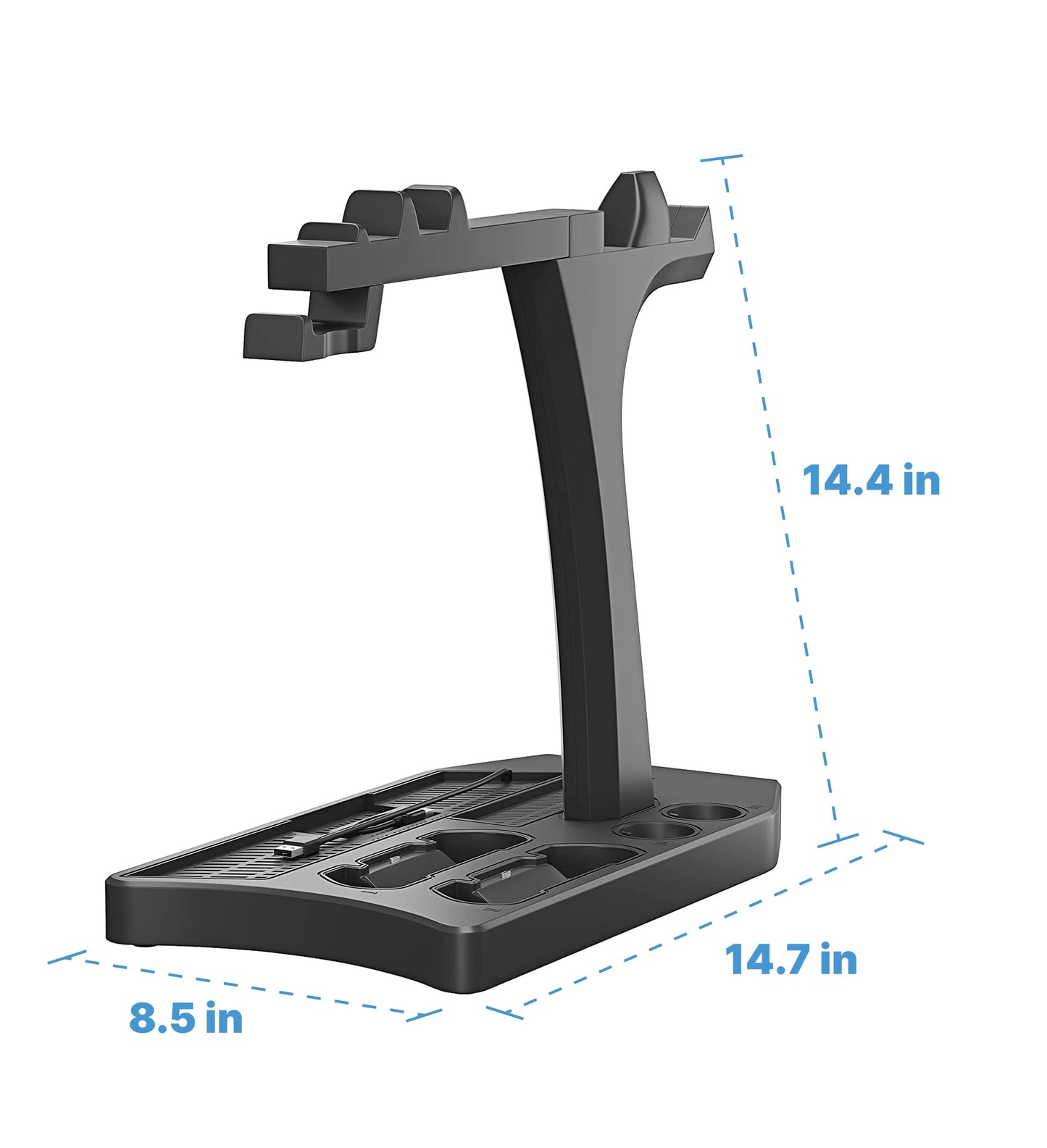 Skywin PSVR Stand Compatible with PS4 VR - PS4 Cooling Station and Charging Dock for PlayStation VR Stand to Charge PS VR Controllers and Accessories