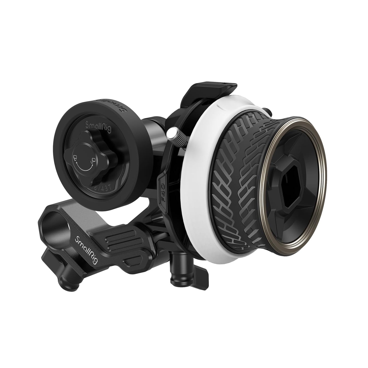 SmallRig Mini Follow Focus with A/B Stops & 15mm Rod Clamp and Snap-on Gear Ring Belt for DLSRs and Mirrorless Cameras, Fits Different Diameter Lenses Up to 114mm - 3010C