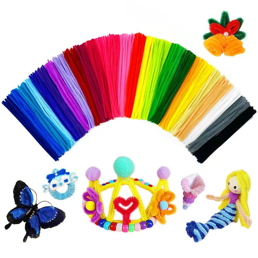 Bundooraking 3000pcs Craft Pipe Cleaners,30 Colors Chenille Stems for Art and Craft Projects, Flower DIY Decorations, Art Supplies