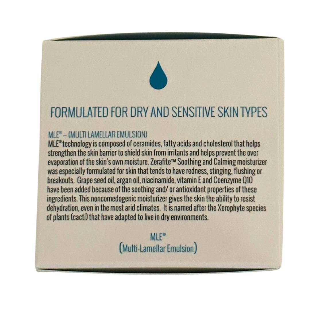 ZERAFITE Soothing and Calming Face Moisturizer for Dry & Sensitive Skin Types (2.2 fl. oz./65 ML)