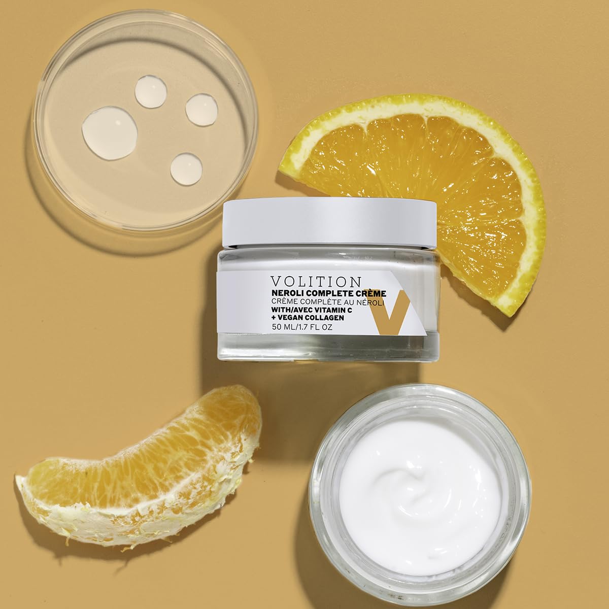 Volition Beauty Neroli Complete Crème with Vitamin C + Collagen Amino Acids 50 ml/1.7oz - Age-Defies, Rebalances, Soothes